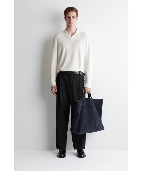 【COS コス】定価39000円　【コンバーチブルスエードバッグ】黒　完売品 コンバーチブルトートバッグ - スエード（トートバッグ）｜COS（コス