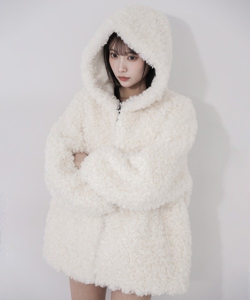 [新品未使用]rnyroom♡テディーコート　White 新品未使用]rnyroom♡テディーコート White - メルカリ