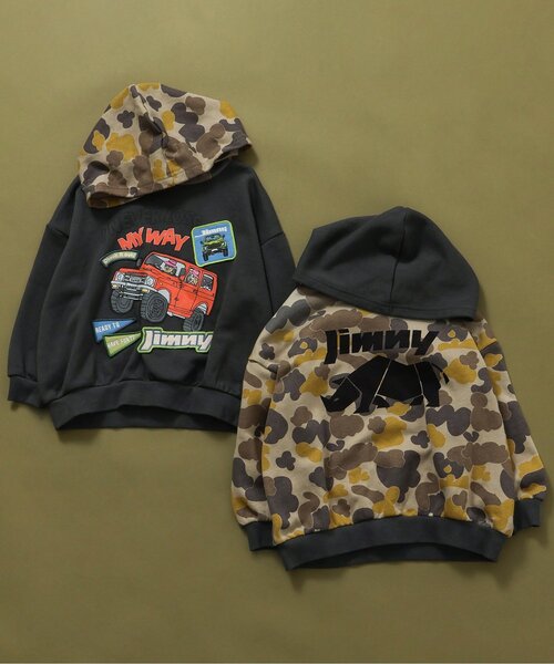 BREEZE(ブリーズ)の「【リンク】Jimnyコラボ ワッペンパーカー(パーカー・キッズ・ブラック/カーキ・110/100/90/80/140/130/120)」の8枚目の写真