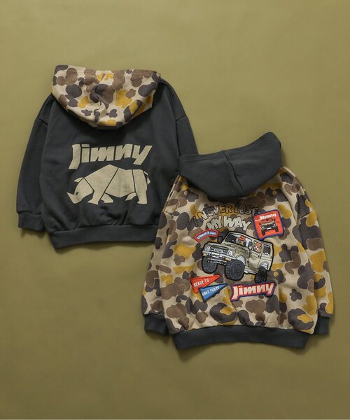 BREEZE(ブリーズ)の「【リンク】Jimnyコラボ ワッペンパーカー(パーカー・キッズ・ブラック/カーキ・110/100/90/80/140/130/120)」の9枚目の写真