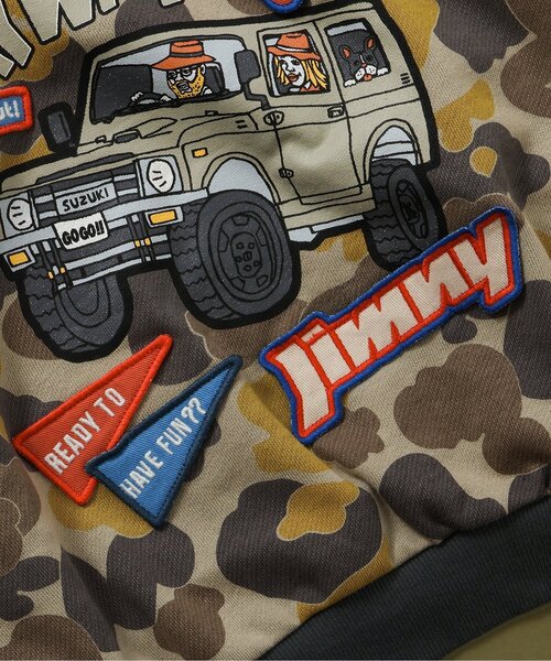 BREEZE(ブリーズ)の「【リンク】Jimnyコラボ ワッペンパーカー(パーカー・キッズ・ブラック/カーキ・110/100/90/80/140/130/120)」の14枚目の写真