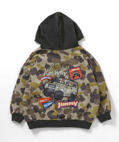 BREEZE(ブリーズ)の「【リンク】Jimnyコラボ ワッペンパーカー(パーカー・キッズ・ブラック/カーキ・110/100/90/80/140/130/120)」の6枚目の写真