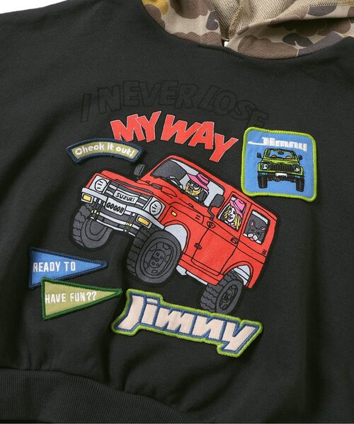 BREEZE(ブリーズ)の「【リンク】Jimnyコラボ ワッペンパーカー(パーカー・キッズ・ブラック/カーキ・110/100/90/80/140/130/120)」の18枚目の写真