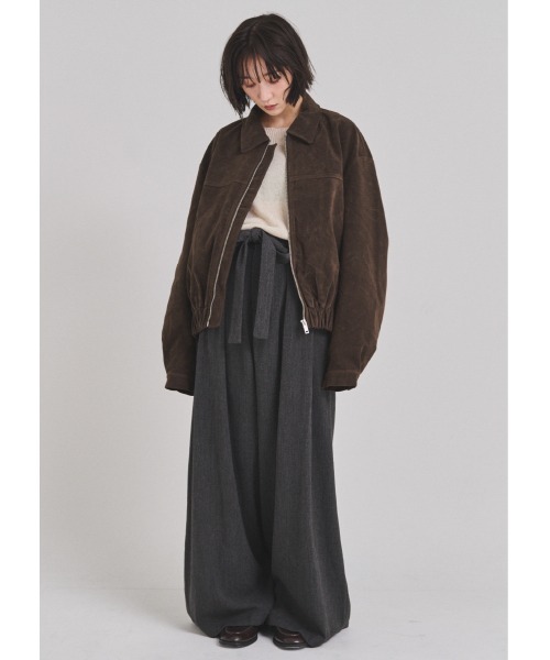 FMiBL(ファミル)の「ウールワイドパンツ(その他パンツ・レディース・ブラック/グレー/ベージュ・SMALL/MEDIUM)」の10枚目の写真