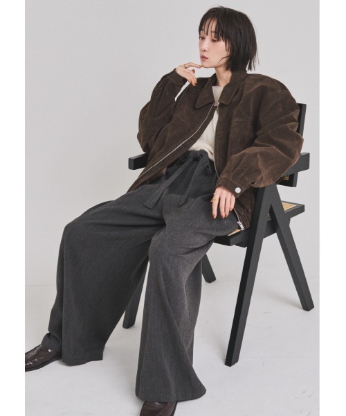 FMiBL(ファミル)の「ウールワイドパンツ(その他パンツ・レディース・ブラック/グレー/ベージュ・SMALL/MEDIUM)」の13枚目の写真