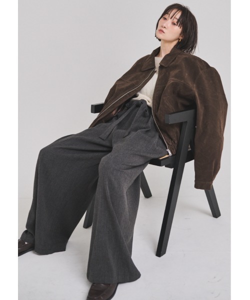 FMiBL(ファミル)の「ウールワイドパンツ(その他パンツ・レディース・ブラック/グレー/ベージュ・SMALL/MEDIUM)」の14枚目の写真