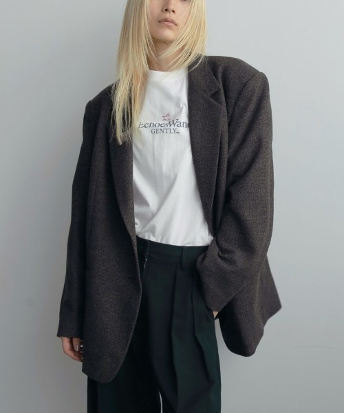 anuke Herringbone Wool Jacket 62520107（その他アウター）｜anuke