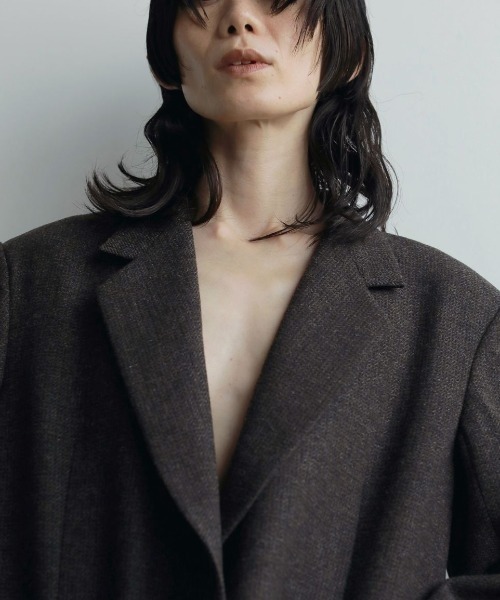 anuke Herringbone Wool Jacket 62520107（その他アウター）｜anuke