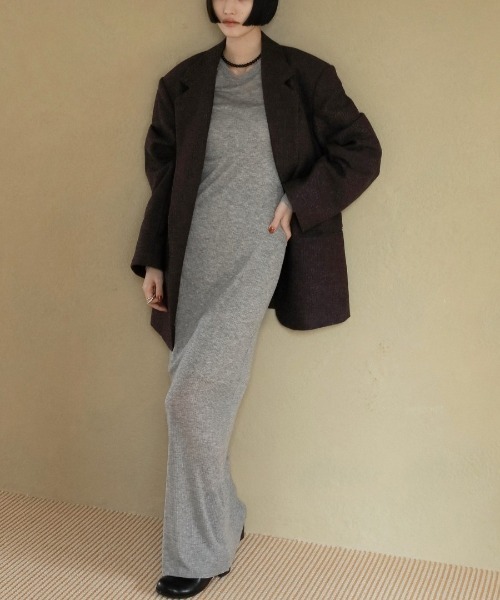 anuke Herringbone Wool Jacket 62520107（その他アウター）｜anuke