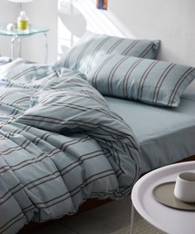 COCOPLATZ interior（ココプラッツインテリア）の「ストライプ柄布団カバーセット│ダブル3点セット（寝具）」