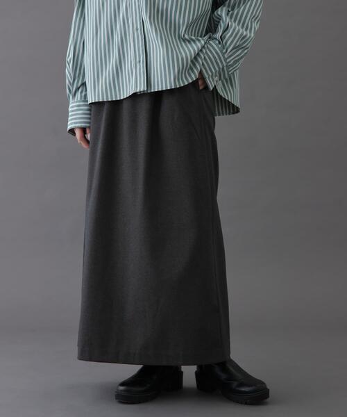 FORK&SPOON（フォークアンドスプーン）の「FORK&SPOON　ラナテックイージースカート（スカート・レディース・ブルー系その他/グレー系その他/チャコールグレー・2/1）」の22枚目の写真