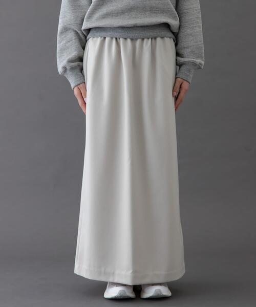 FORK&SPOON（フォークアンドスプーン）の「FORK&SPOON　ラナテックイージースカート（スカート・レディース・ブルー系その他/グレー系その他/チャコールグレー・2/1）」の5枚目の写真