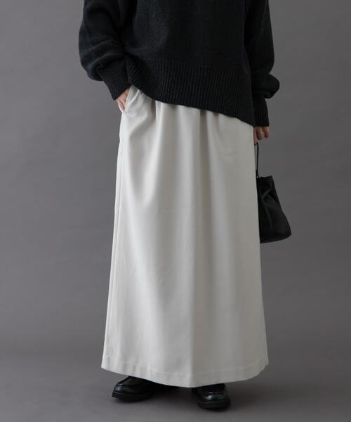 FORK&SPOON（フォークアンドスプーン）の「FORK&SPOON　ラナテックイージースカート（スカート・レディース・ブルー系その他/グレー系その他/チャコールグレー・2/1）」の8枚目の写真