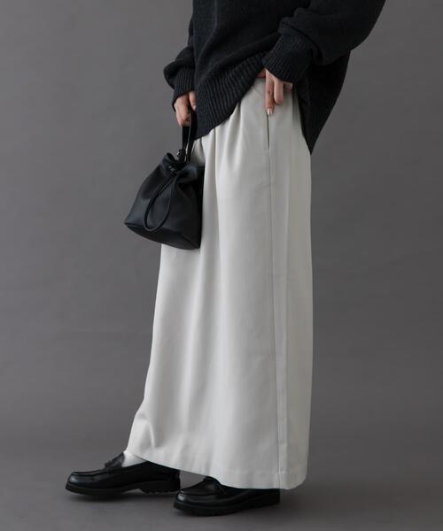 FORK&SPOON（フォークアンドスプーン）の「FORK&SPOON　ラナテックイージースカート（スカート・レディース・ブルー系その他/グレー系その他/チャコールグレー・2/1）」の9枚目の写真