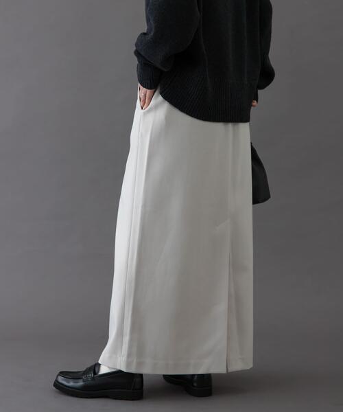 FORK&SPOON（フォークアンドスプーン）の「FORK&SPOON　ラナテックイージースカート（スカート・レディース・ブルー系その他/グレー系その他/チャコールグレー・2/1）」の10枚目の写真