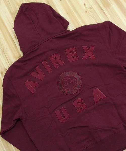 AVIREX(アヴィレックス)の「AVIREX 50th VARSITY PARKA(パーカー・メンズ・エンジ/ホワイト/チャコールグレー・M/L/XL/XXL)」の15枚目の写真
