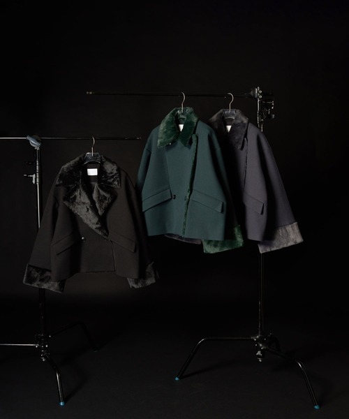 セール】ウーリーテックフェイクファーショートコート(HARE