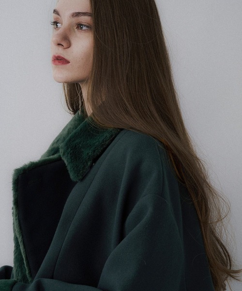 セール】ウーリーテックフェイクファーショートコート(HARE