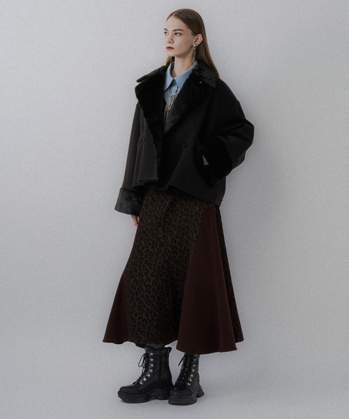 セール】ウーリーテックフェイクファーショートコート(HARE