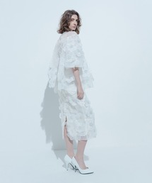 【LOULOU WILLOUGHBY】オーガンフラワータイトスカート