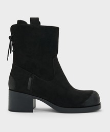CHARLES & KEITH | Rosemond ロゼモン バックレースカーフブーツ(ブーツ)