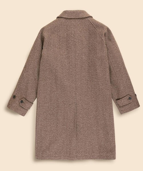 BROOKS BROTHERS(ブルックスブラザーズ)の「ウール ラージヘリンボーン バルカラーコート(ステンカラーコート・メンズ・ブラウン・36REG/38REG/40REG)」の3枚目の写真