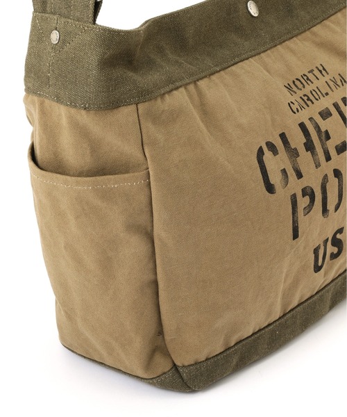 AVIREX（アヴィレックス）の「COATING CANVAS NEWSPAPER BAG "CHERRY POINT" / コーティング キャンバス ニュースペーパーバッグ チェリーポイント / AVIREX / アヴィレックス（ショルダーバッグ・メンズ・オリーブ・FREE）」の12枚目の写真