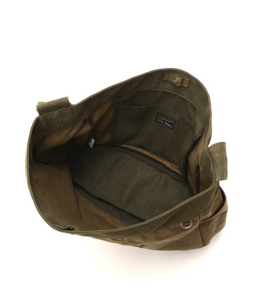 AVIREX（アヴィレックス）の「COATING CANVAS NEWSPAPER BAG "CHERRY POINT" / コーティング キャンバス ニュースペーパーバッグ チェリーポイント / AVIREX / アヴィレックス（ショルダーバッグ・メンズ・オリーブ・FREE）」の14枚目の写真