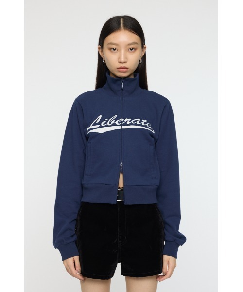 MOUSSY（マウジー）の「VARSITY LOGO トラックジャケット（ジャージ・レディース・ブラウン/杢グレー/ネイビー・FREE）」の20枚目の写真