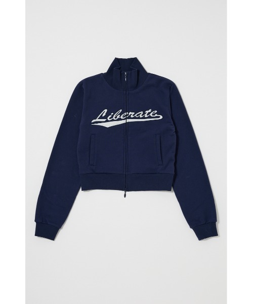 MOUSSY（マウジー）の「VARSITY LOGO トラックジャケット（ジャージ・レディース・ブラウン/杢グレー/ネイビー・FREE）」の21枚目の写真