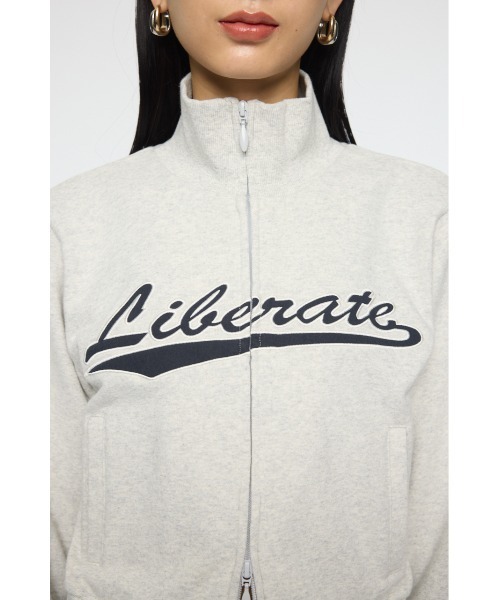 MOUSSY（マウジー）の「VARSITY LOGO トラックジャケット（ジャージ・レディース・ブラウン/杢グレー/ネイビー・FREE）」の11枚目の写真