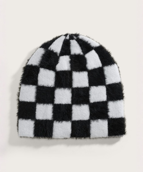 VANS(バンズ)の「PLAIMOR ビーニー / Plaimor Beanie Black/White VN000QAVY281(ニットキャップ/ビーニー・メンズ・ブラック×ホワイト・ONE SIZE)」の2枚目の写真