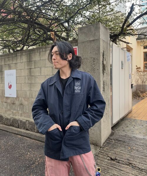 AECA(エイカ)の「AECA WASHED FRENCH WORK JACKET-NAVY(デニムジャケット・メンズ・その他・SMALL/MEDIUM/LARGE)」の11枚目の写真