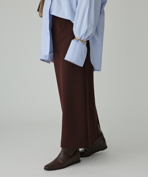 BABYLONE（バビロン）の「裏起毛タイトスカート（スカート・レディース・ベージュ/ブラウン・38inch/36inch）」の7枚目の写真