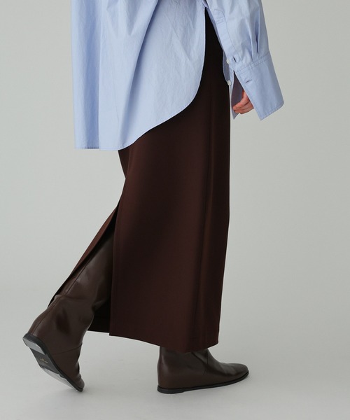 BABYLONE（バビロン）の「裏起毛タイトスカート（スカート・レディース・ベージュ/ブラウン・38inch/36inch）」の8枚目の写真