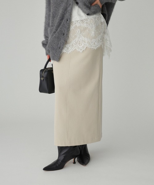 BABYLONE（バビロン）の「裏起毛タイトスカート（スカート・レディース・ベージュ/ブラウン・38inch/36inch）」の13枚目の写真