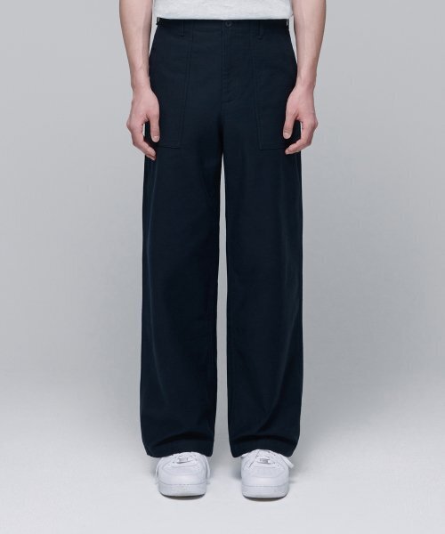 MUSINSA STANDARD（ムシンサスタンダード）の「ワイドレプリカパティグパンツ[ネイビー]（その他パンツ・メンズ・その他・26/27/34/36/38/40/42/28/29/30/31/32/33）」の2枚目の写真