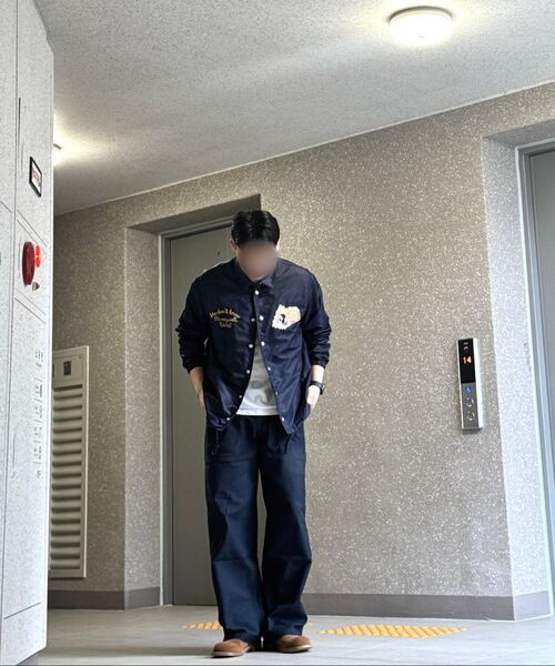 MUSINSA STANDARD（ムシンサスタンダード）の「ワイドレプリカパティグパンツ[ネイビー]（その他パンツ・メンズ・その他・26/27/34/36/38/40/42/28/29/30/31/32/33）」の10枚目の写真