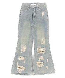 レディースのデニムパンツ（ブルー・ネイビー/青色系・カモフラージュ