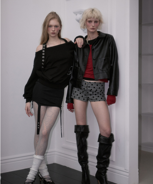 ROSEFRANTZ（ロゼフランツ）の「Round Leather Jacket [Black]（ライダースジャケット・レディース・ブラック・OS）」の15枚目の写真