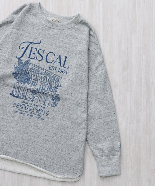 The Endless Summer(エンドレスサマー)の「TES LADIES CALIF STYLE UP SWEAT / レディース スタイルアップスウェット(スウェット・メンズ・サックスブルー/アイボリー/グレー・FREE)」の13枚目の写真