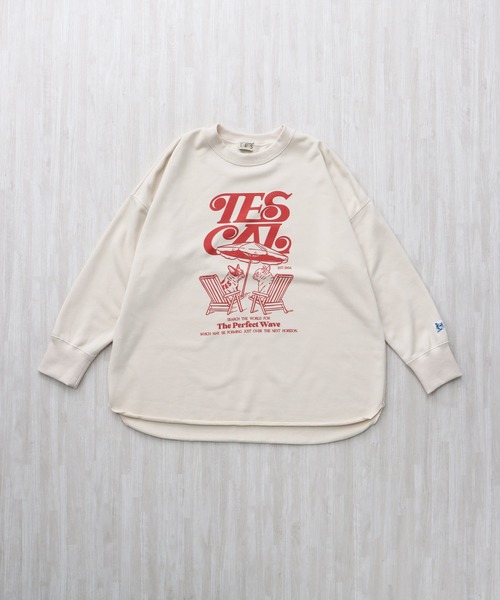 The Endless Summer(エンドレスサマー)の「TES LADIES CALIF STYLE UP SWEAT / レディース スタイルアップスウェット(スウェット・メンズ・サックスブルー/アイボリー/グレー・FREE)」の5枚目の写真