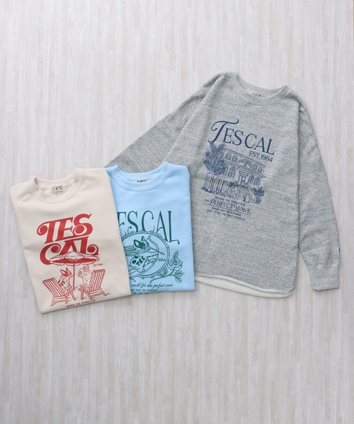 The Endless Summer(エンドレスサマー)の「TES LADIES CALIF STYLE UP SWEAT / レディース スタイルアップスウェット(スウェット・メンズ・サックスブルー/アイボリー/グレー・FREE)」の4枚目の写真