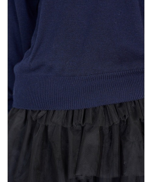 SNIDEL(スナイデル)の「リボンベアスキッパーニットプルオーバー(ニット/セーター・レディース・ネイビー/レッド/アイボリー・F)」の10枚目の写真