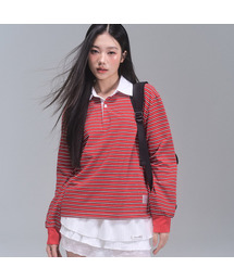 シドニーストライプカラー スウェットシャツ [RED]