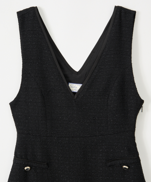 SALON DE YOHN（サロンドヨーン）の「Bella Tweed Mini Dress_ Black（ワンピース・レディース・その他・SMALL/MEDIUM）」の5枚目の写真