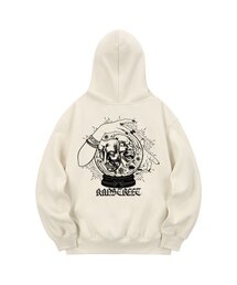 KHC0139 ジュスル起毛フードパーカー - クリーム