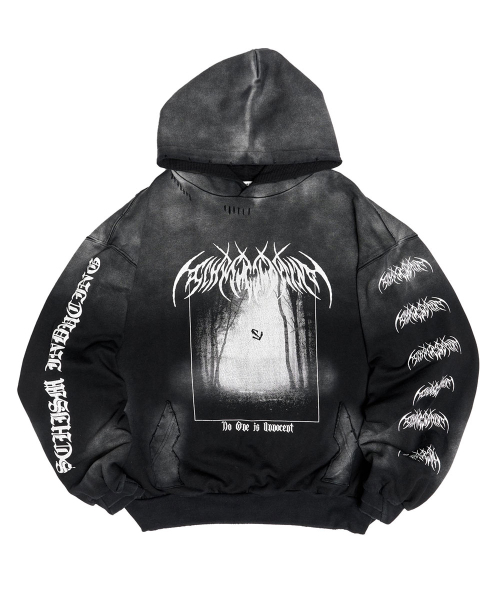 SCHISM INDUCING(スキズムインデューシング)の「EMO HOODIE CHARCOAL(パーカー・レディース・その他・MEDIUM/LARGE)」の3枚目の写真