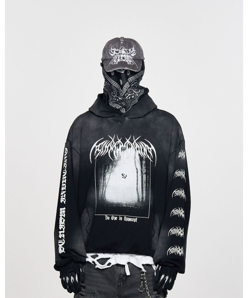 SCHISM INDUCING(スキズムインデューシング)の「EMO HOODIE CHARCOAL(パーカー・レディース・その他・MEDIUM/LARGE)」の12枚目の写真