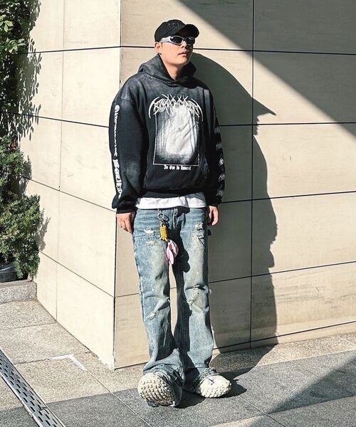 SCHISM INDUCING(スキズムインデューシング)の「EMO HOODIE CHARCOAL(パーカー・レディース・その他・MEDIUM/LARGE)」の16枚目の写真